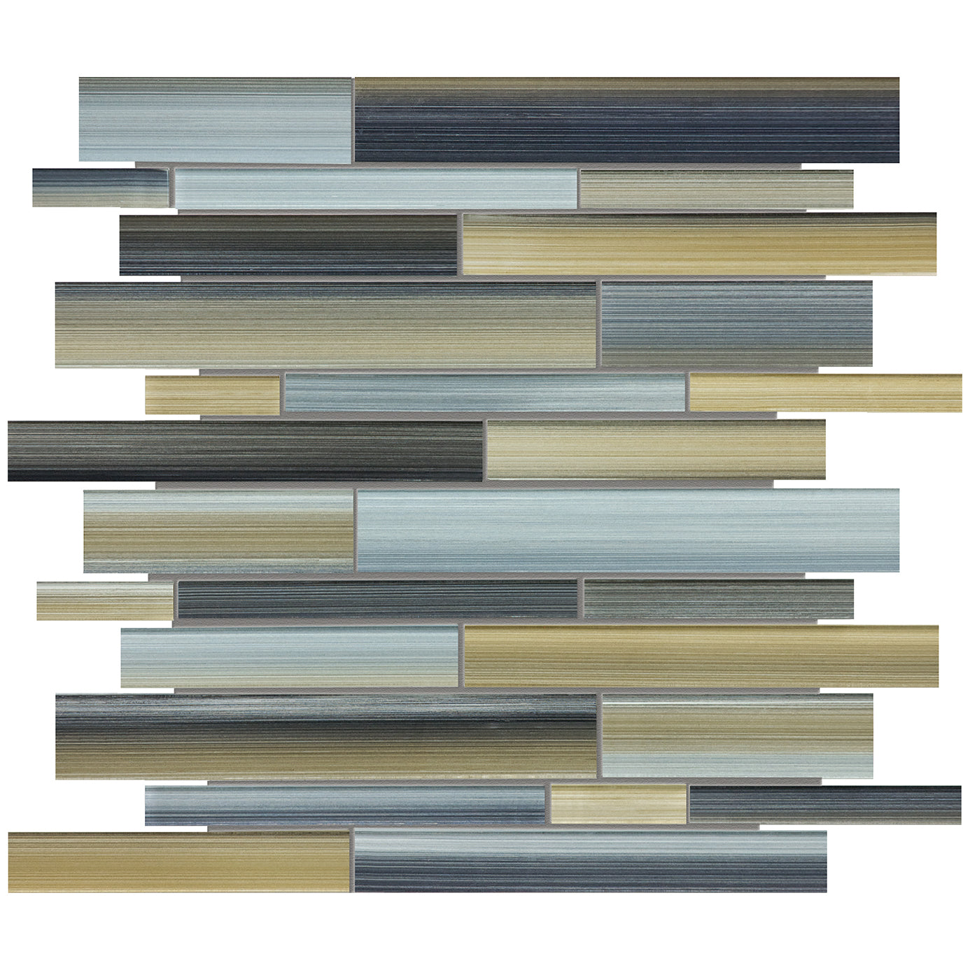 Anatolia - Fusion - Random Strip Glass Mosaic - Oxide