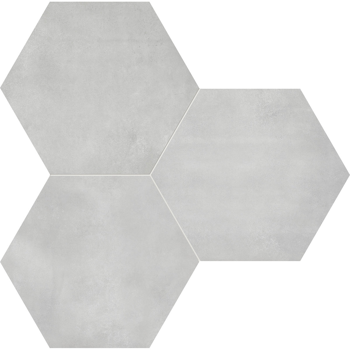 Anatolia - Form HD 7 in. x 8 in. Hexagon Porcelain Tile - Ice