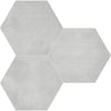 See Anatolia - Form HD 7 in. x 8 in. Hexagon Porcelain Tile - Ice