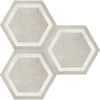 See Anatolia - Form HD 7 in. x 8 in. Hexagon Frame Porcelain Tile - Sand