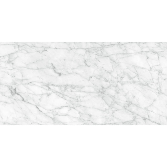 Anatolia - La Marca Glazed Porcelain 12 in. x 24 in. Polished Tile - Carrara Gioia