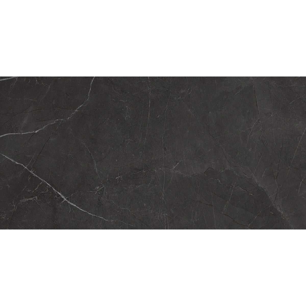 Anatolia - La Marca Glazed Porcelain 12 in. x 24 in. Polished Tile - Nero Venato