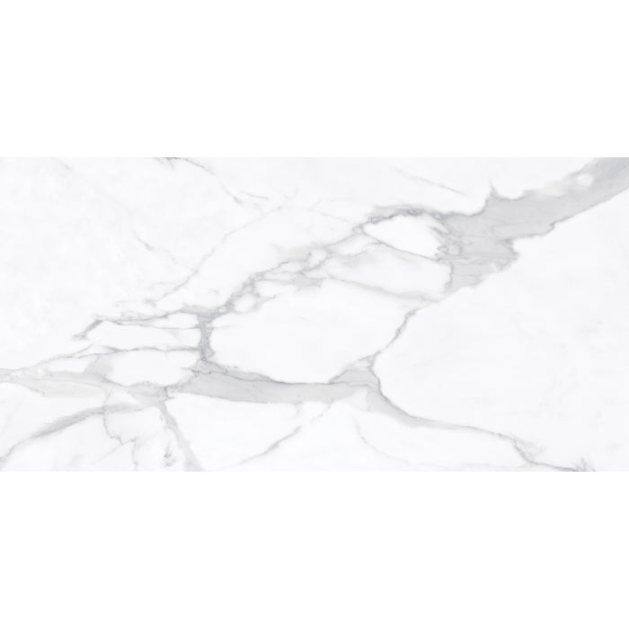 Anatolia - La Marca Glazed Porcelain 24 in. x 48 in. Honed Tile - Statuario Nuovo
