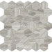Anatolia - La Marca Glazed Porcelain 2 in. Hexagon Mosaic - Travertino Instrata Honed