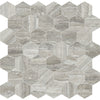 See Anatolia - La Marca Glazed Porcelain 2 in. Hexagon Mosaic - Travertino Instrata Honed