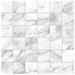 Anatolia - La Marca Honed Glazed Porcelain 2 in. x 2 in. Mosaic - Arabescato