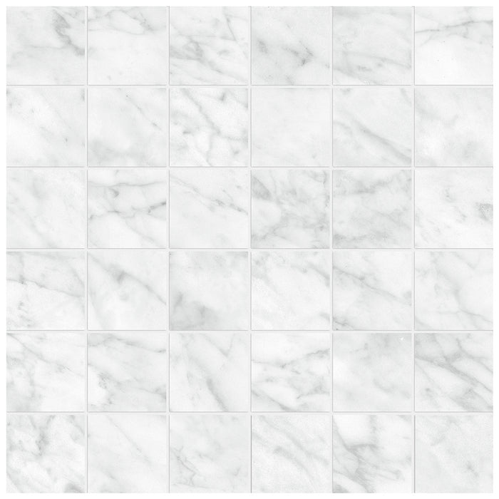 Anatolia - La Marca Honed Glazed Porcelain 2 in. x 2 in. Mosaic - Carrara Gioia