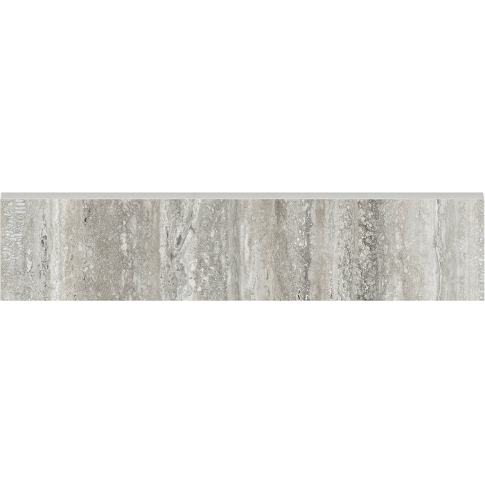Anatolia - La Marca Glazed Porcelain 3 in. x 12 in. Honed Bullnose - Travertino Instrata