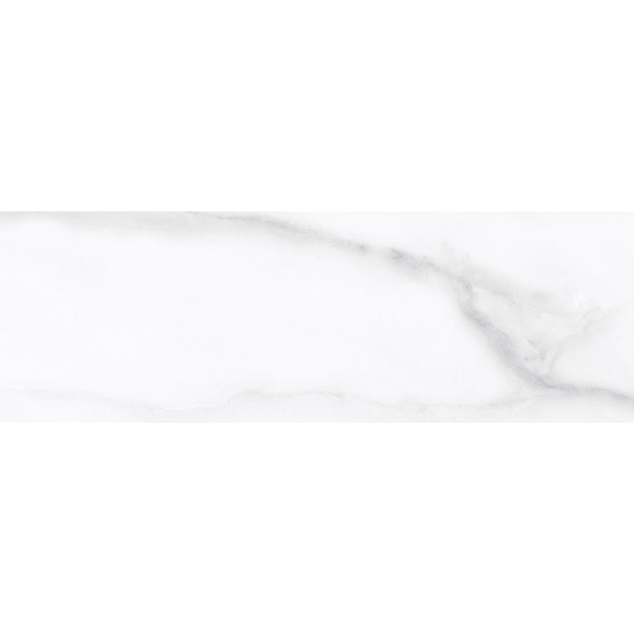 Anatolia - La Marca Glazed Porcelain 4 in. x 12 in. Honed Tile - Statuario Nuovo