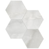 See Anatolia - La Marca Glazed Porcelain 6 in. Hexagon Mosaic - Onyx Nuvolato Polished