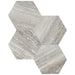 Anatolia - La Marca Glazed Porcelain 6 in. Hexagon Mosaic - Travertino Instrata Honed