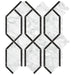 Anatolia - La Marca Glazed Porcelain Modella Mosaic - Carrara Gioia Polished
