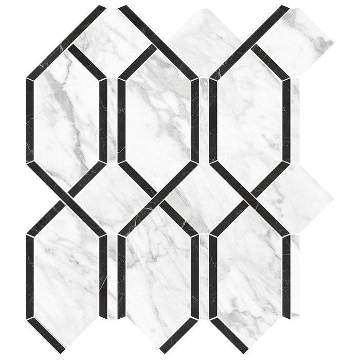 Anatolia - La Marca Glazed Porcelain Modella Mosaic - Statuarietto Polished