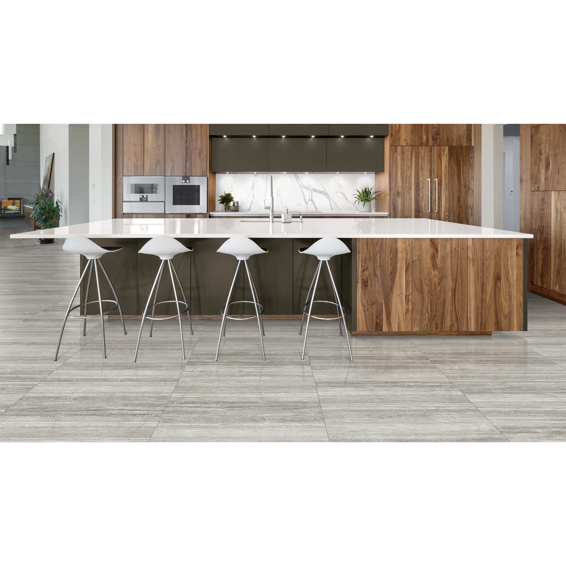 Anatolia La Marca Onyx Nuvolato 24-in x 24-in Honed Porcelain Marble Look Floor and Wall Tile (15.5-sq. ft/ Carton)