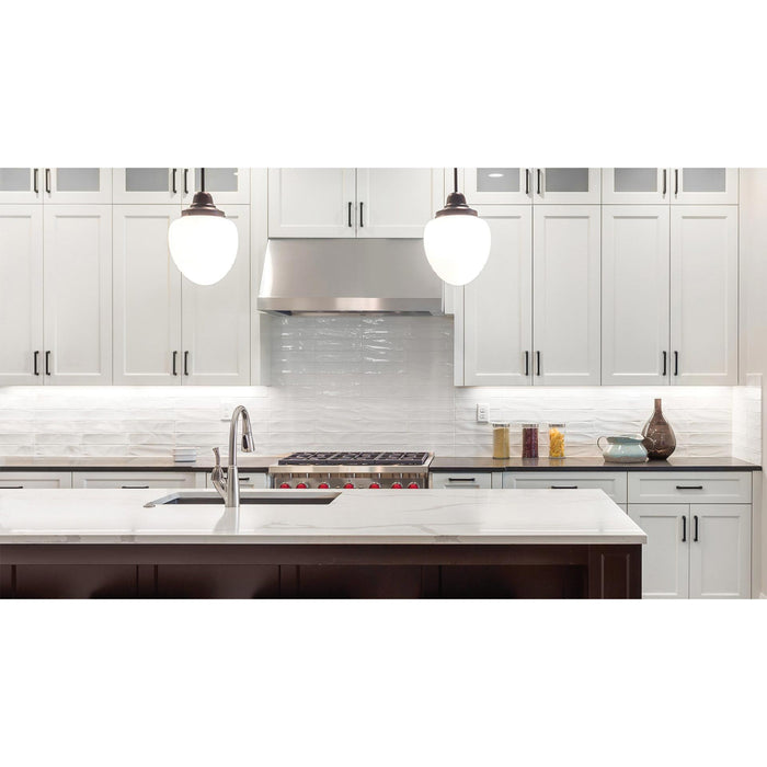 Anatolia - Marlow 3 in. x 6 in. Glazed Ceramic Tile - Cloud Glossy Installed