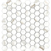 See Anatolia Mayfair 1.25 in. x 1.25 in. HD Porcelain Hexagon Mosaics - Calacatta Oro (Polished)