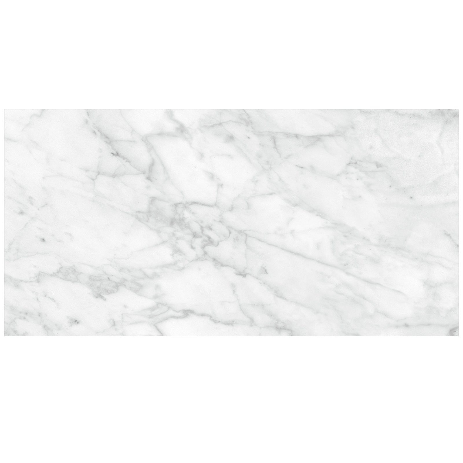 Anatolia - Plata 12 in. x 24 in. Glazed Porcelain Rectified Tile - Carrara Abisso Polished