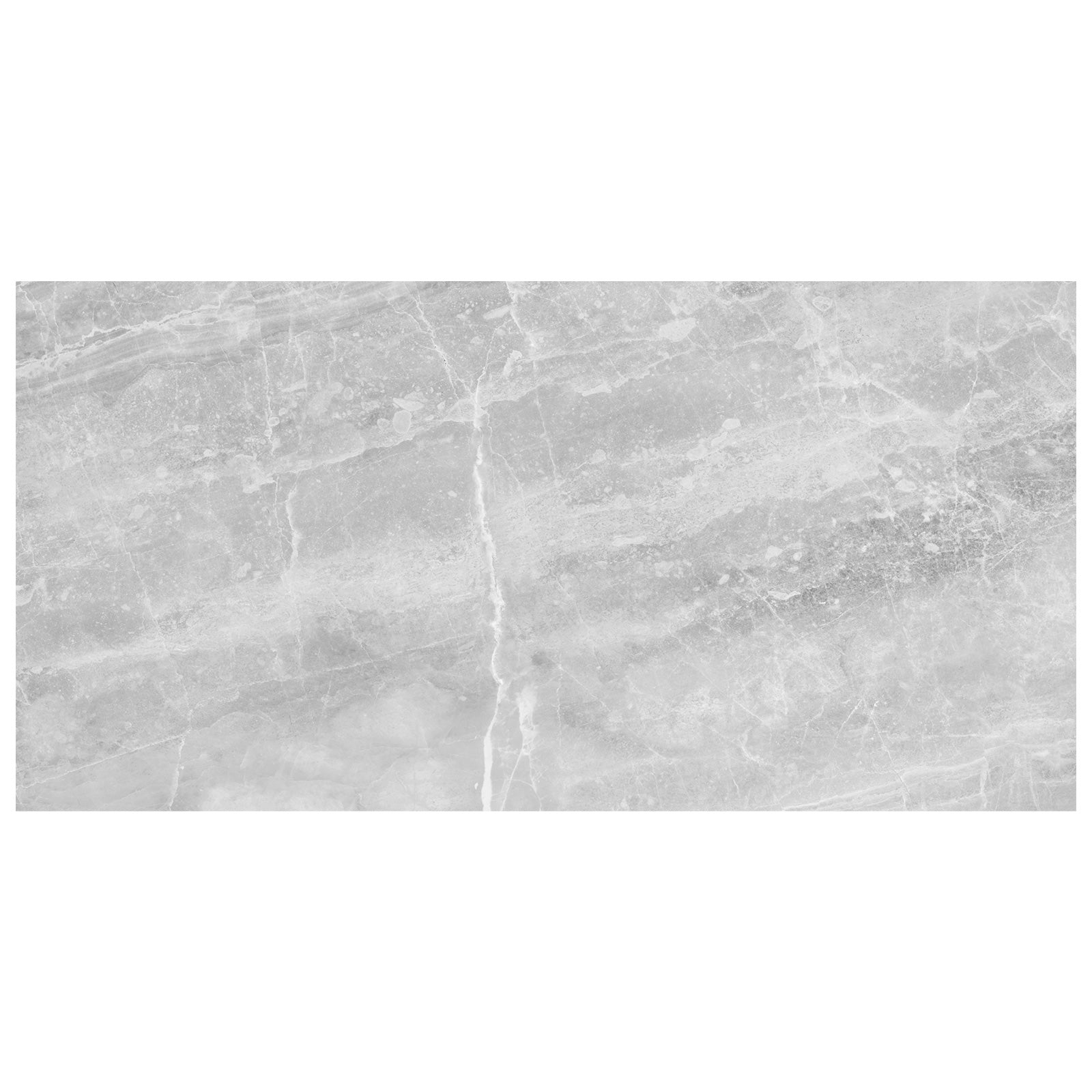 Anatolia - Plata 12 in. x 24 in. Glazed Porcelain Rectified Tile - Perla Grigia Polished