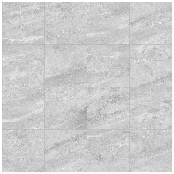Anatolia - Plata 24 in. x 24 in. Glazed Porcelain Rectified Tile - Perla Grigia Matte Variation