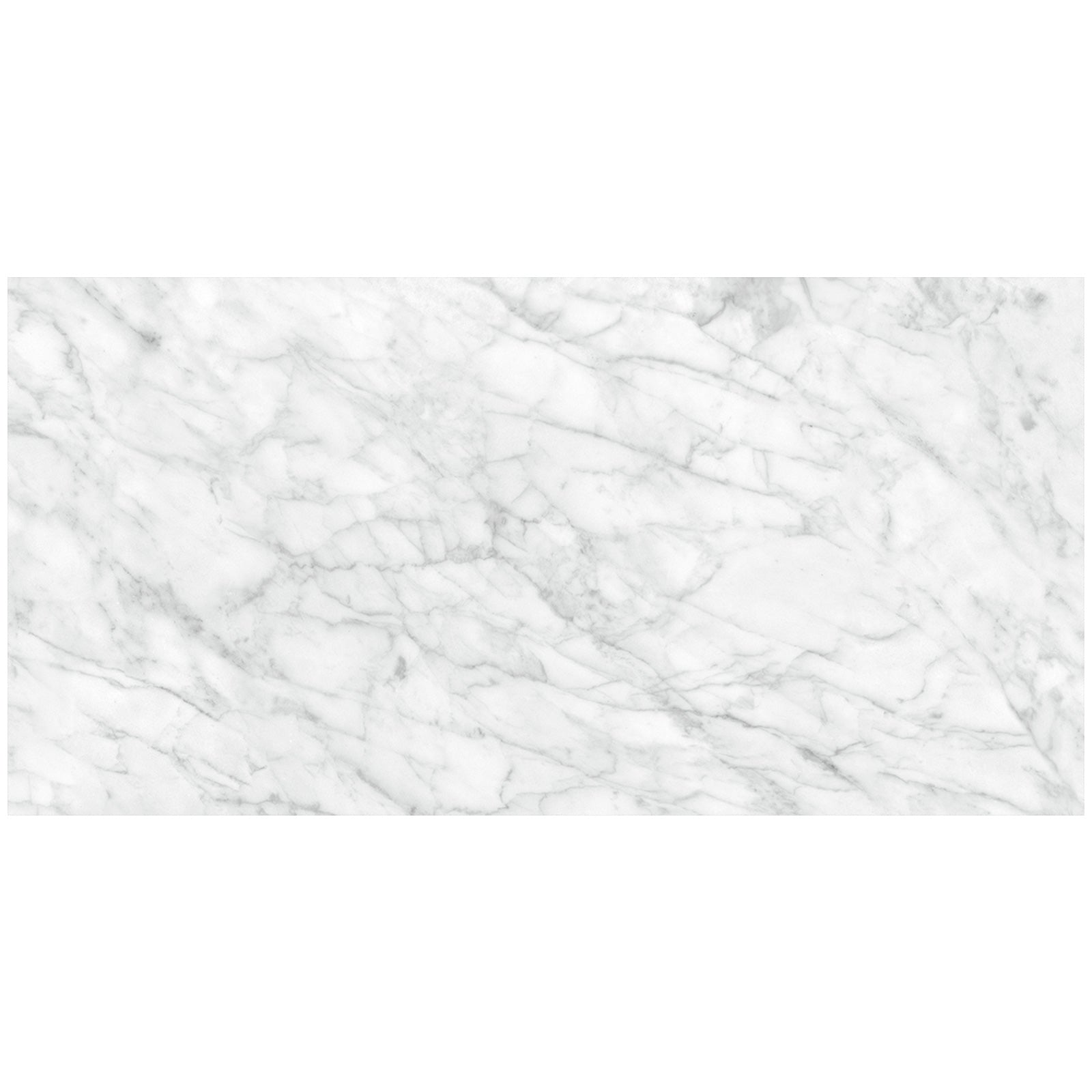 Anatolia - Plata 24 in. x 48 in. Glazed Porcelain Rectified Tile - Carrara Abisso Polished