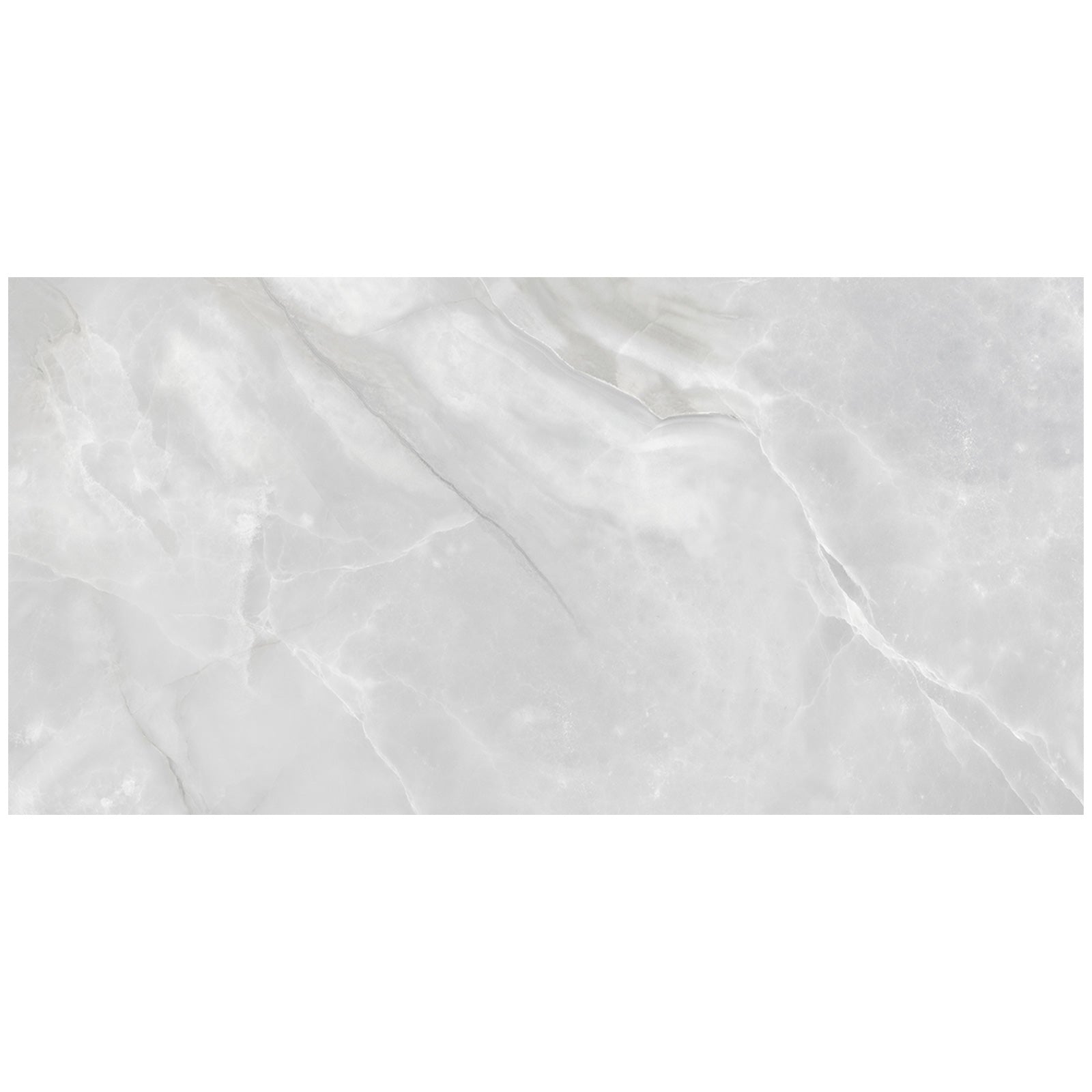 Anatolia - Plata 24 in. x 48 in. Glazed Porcelain Rectified Tile - Onyx Crystallo Polished