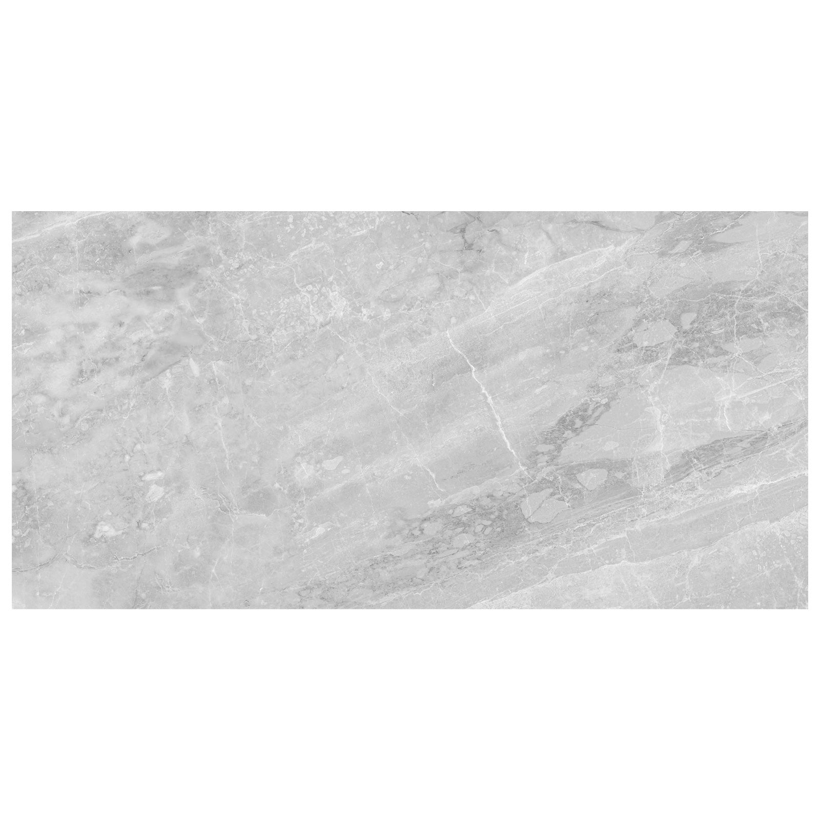 Anatolia - Plata 24 in. x 48 in. Glazed Porcelain Rectified Tile - Perla Grigia Polished