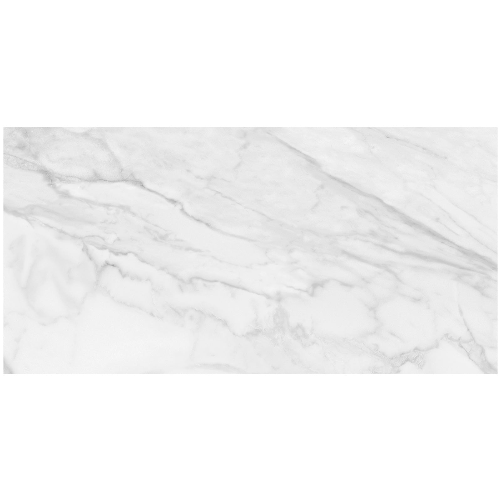 Anatolia - Plata 24 in. x 48 in. Glazed Porcelain Rectified Tile - Statuario Brina Matte