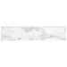 Anatolia - Plata 3 in. x 12 in. Glazed Porcelain Bullnose - Carrara Abisso Polished