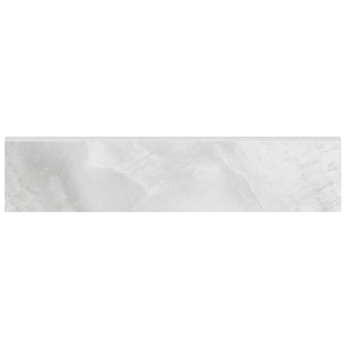 Anatolia - Plata 3 in. x 12 in. Glazed Porcelain Bullnose - Onyx Crystallo Polished