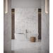 Anatolia - Raffino 12 in. x 36 in. Alto Rectified Glazed Ceramic Tile - Bianco Vita Installed