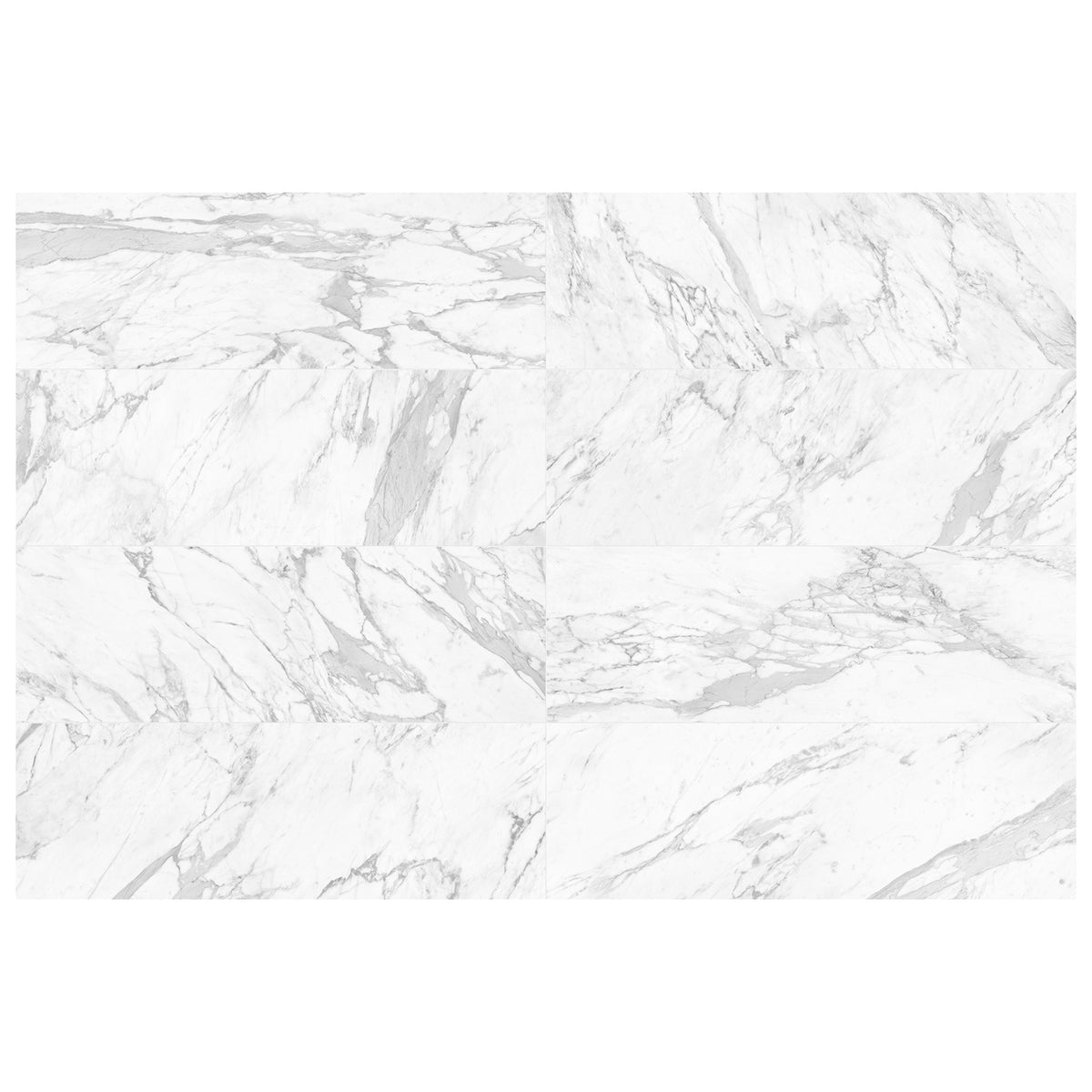 Anatolia - Raffino 12 in. x 36 in. Rectified Glazed Ceramic Tile - Bianco Vita