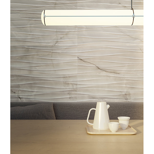 Anatolia - Raffino 12 in. x 36 in. Curva Rectified Glazed Ceramic Tile - Onyx Suave