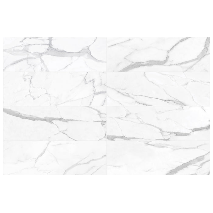 Anatolia - Raffino 12 in. x 36 in. Rectified Glazed Ceramic Tile - Statuario Valore