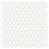 See Anatolia - Soho Porcelain - 1 in. Hexagon Glazed Mosaic - Canvas White Matte