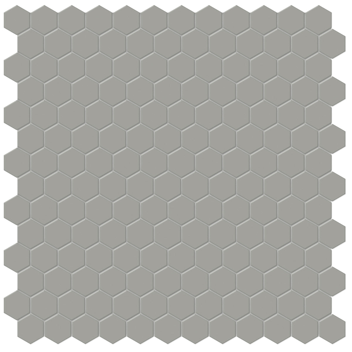 Anatolia - Soho Porcelain - 1 in. Hexagon Glazed Mosaic - Cement Chic Matte