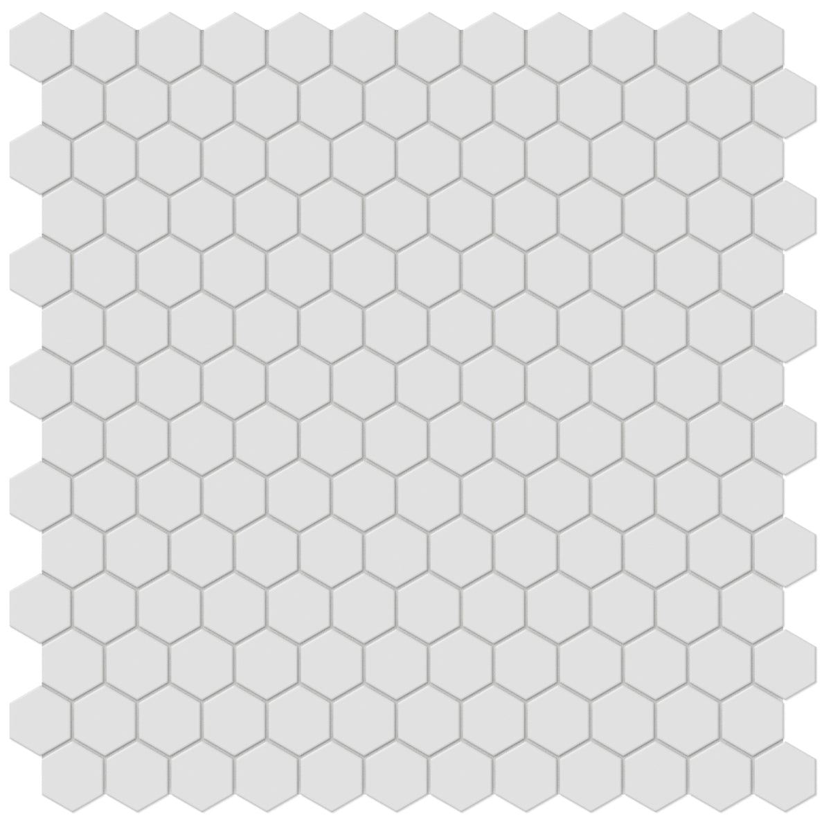 Anatolia - Soho Porcelain - 1 in. Hexagon Glazed Mosaic - Gallery Grey Matte