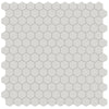 See Anatolia - Soho Porcelain - 1 in. Hexagon Glazed Mosaic - Halo Grey Matte