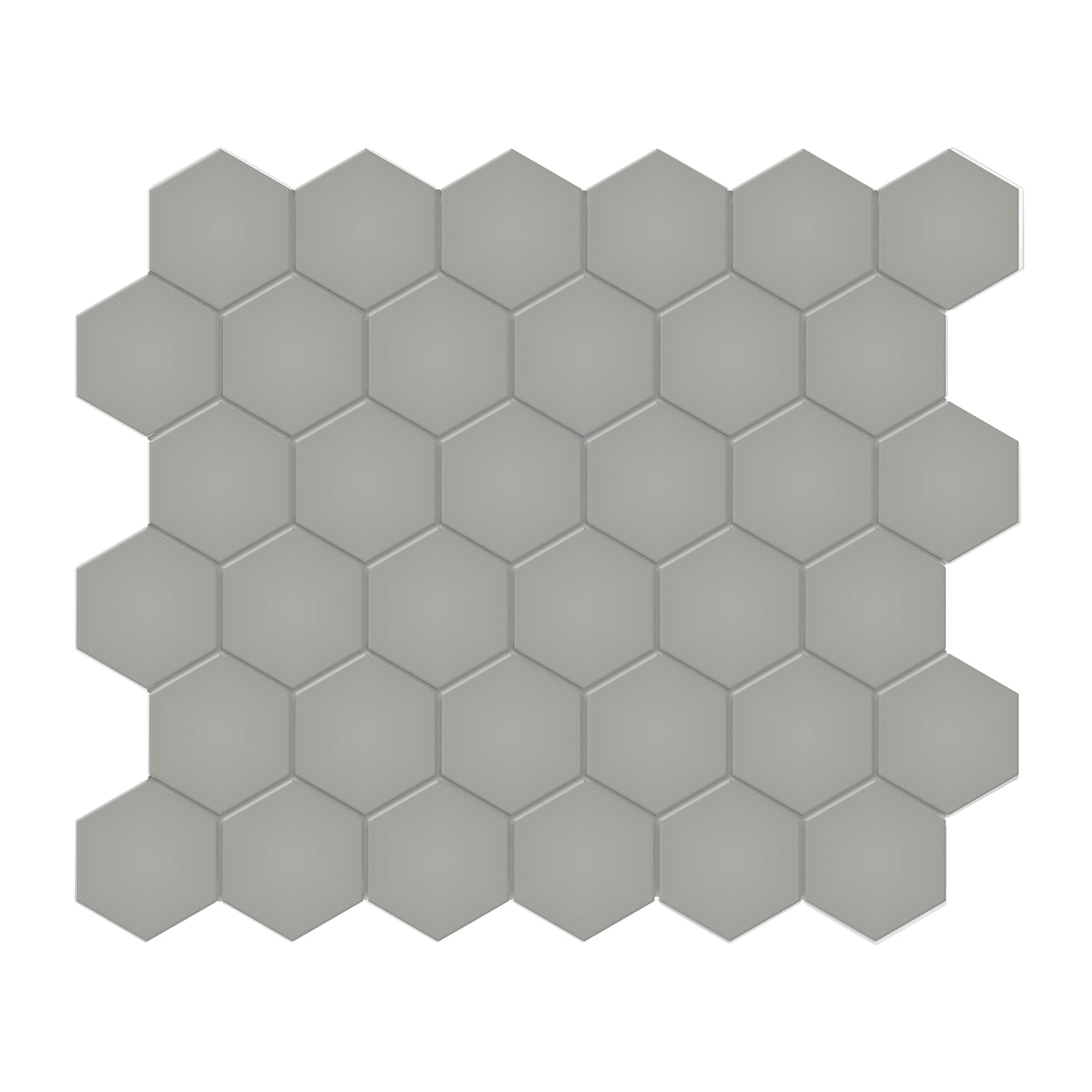 Anatolia - Soho Porcelain - 2 in. Hexagon Glazed Mosaic - Cement Chic Matte