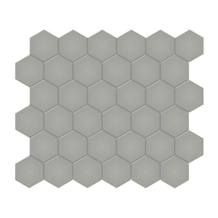 Anatolia - Soho Porcelain - 2 in. Hexagon Glazed Mosaic - Cement Chic Matte