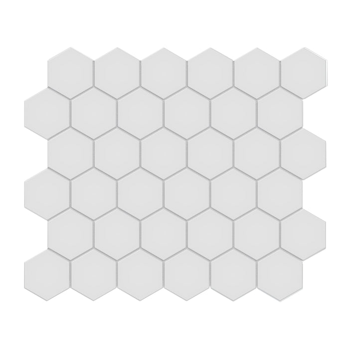 Anatolia - Soho Porcelain - 2 in. Hexagon Glazed Mosaic - Gallery Grey Matte