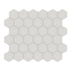 See Anatolia - Soho Porcelain - 2 in. Hexagon Glazed Mosaic - Halo Grey Matte