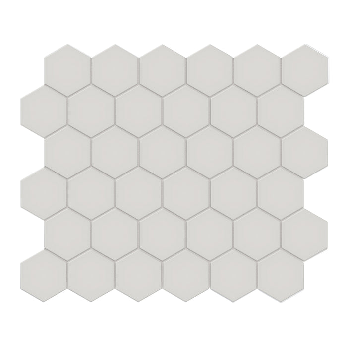 Anatolia - Soho Porcelain - 2 in. Hexagon Glazed Mosaic - Loft Grey Matte
