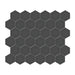 Anatolia - Soho Porcelain - 2 in. Hexagon Unglazed Mosaic - Retro Black Matte