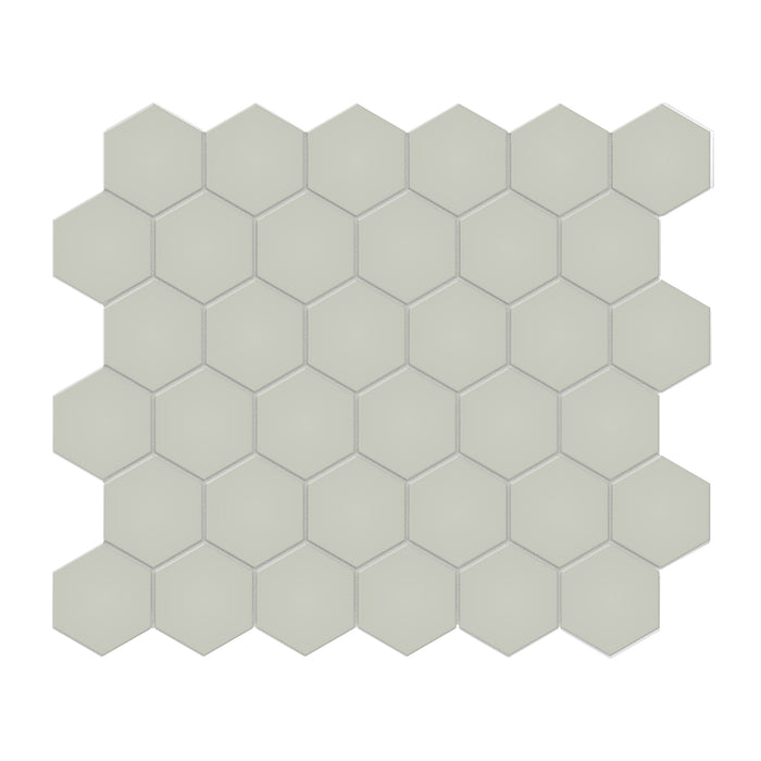 Anatolia - Soho Porcelain - 2 in. Hexagon Glazed Mosaic - Soft Sage Matte