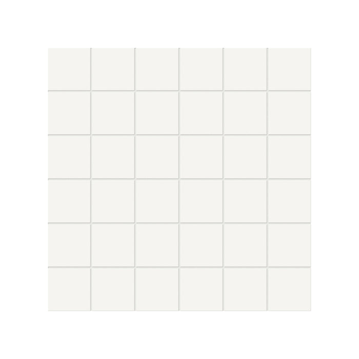 Anatolia - Soho Porcelain 2 in. x 2 in. Glazed Mosaic - Canvas White Matte