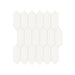 Anatolia - Soho Porcelain 2 in. x 5 in. Picket Mosaic - Canvas White Glossy
