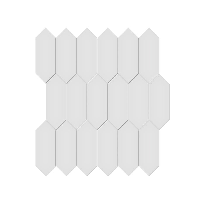 Anatolia - Soho Porcelain 2 in. x 5 in. Picket Mosaic - Gallery Grey Glossy