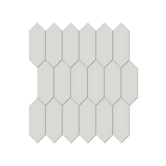Anatolia - Soho Porcelain 2 in. x 5 in. Picket Mosaic - Halo Grey Glossy