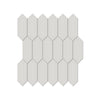 See Anatolia - Soho Porcelain 2 in. x 5 in. Picket Mosaic - Halo Grey Matte