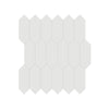 See Anatolia - Soho Porcelain 2 in. x 5 in. Picket Mosaic - Vintage Grey Glossy